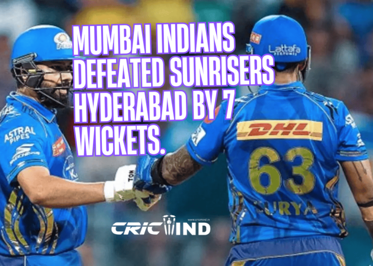 SRH vs MI IPL 2025 Highlights