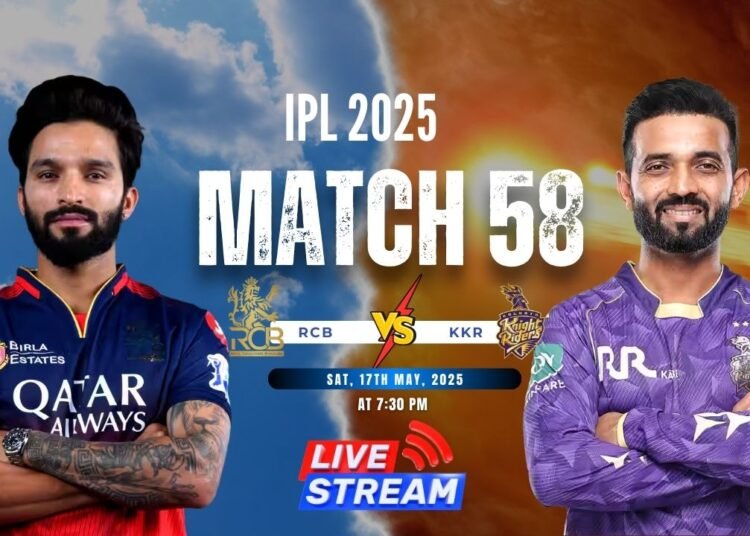 IPL 2025 RCB vs KKR: RCB vs KKR - Weather & Pitch Report, Live Score Streaming, and Telecast Information 1 IPL 2025 RCB vs KKR