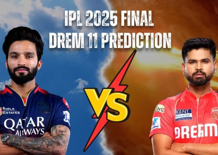 IPL 2025 Final RCB vs PBKS Dream11 Prediction