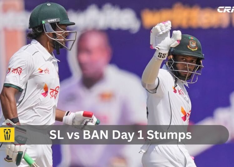 SL vs BAN Day 1 Stumps