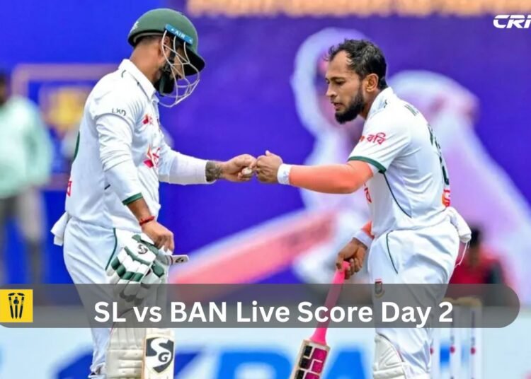 SL vs BAN Live Score Day 2
