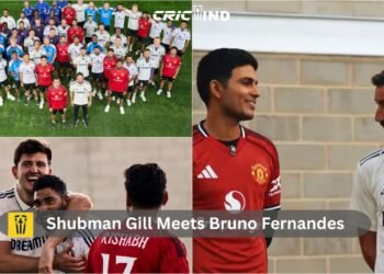 Shubman Gill Meets Bruno Fernandes