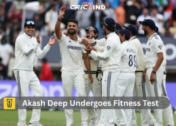 Akash Deep Undergoes Fitness Test