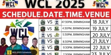 WCL 2025 Schedule