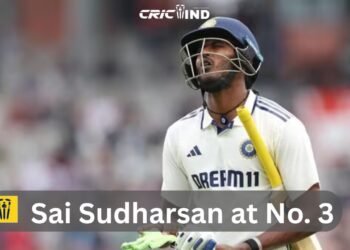 Sai Sudharsan at No. 3