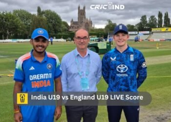 India U19 vs England U19 LIVE Score