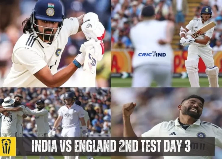 India vs England 2nd Test Day 3