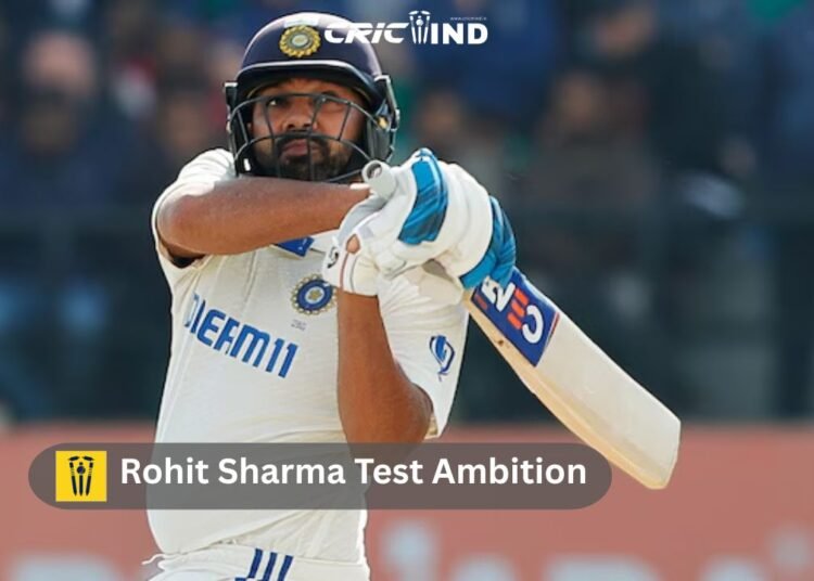 Rohit Sharma Test Ambition
