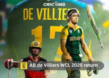 AB de Villiers WCL 2025 return