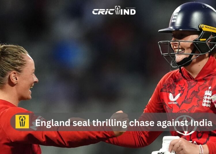 England seal thrilling chase against India