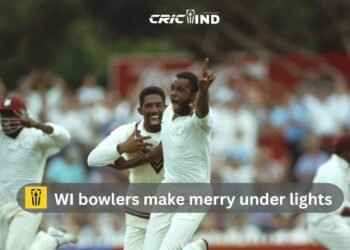 WI bowlers make merry under lights