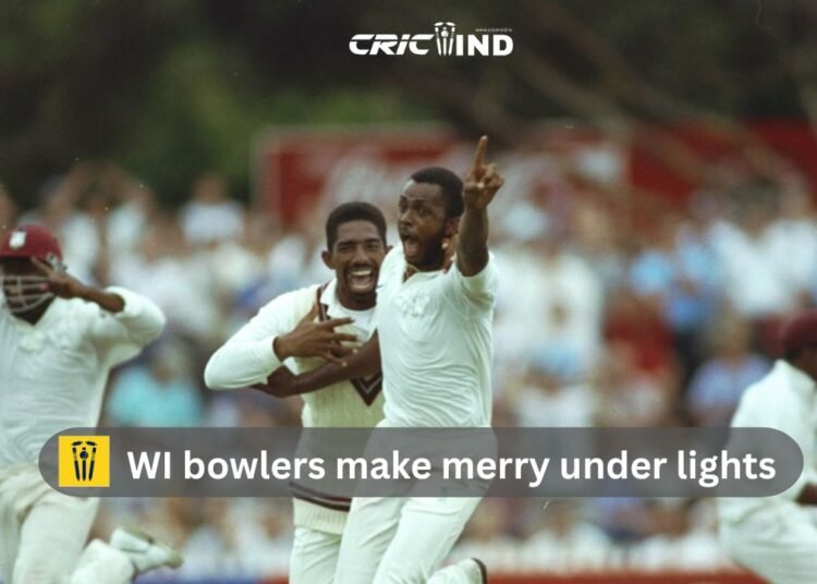 WI Bowlers Make Merry Under Lights on Day 1 of Historic Pink-Ball Test vs Australia 1 WI bowlers make merry under lights
