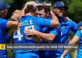 Italy and Netherlands qualify for 2026 T20 World Cup