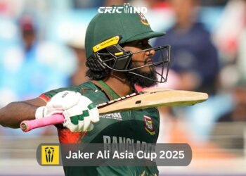 Jaker Ali Asia Cup 2025