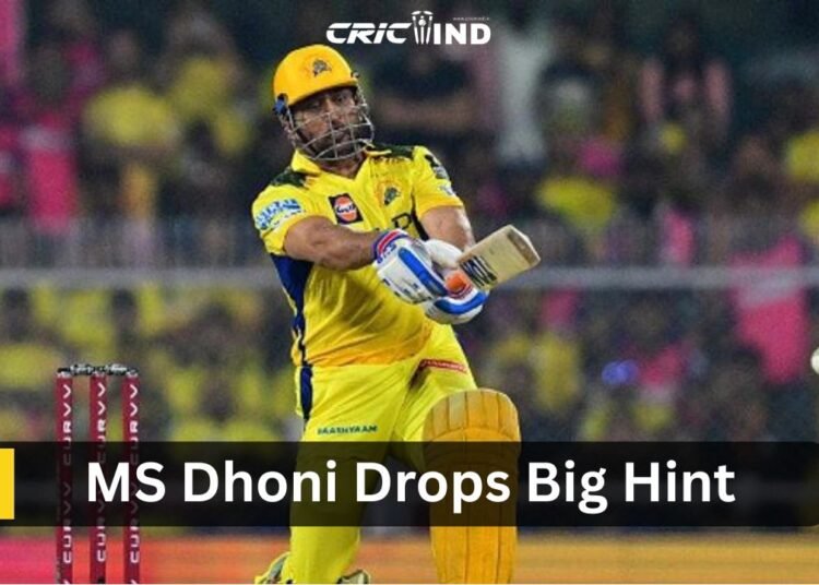 MS Dhoni Drops Big Hint
