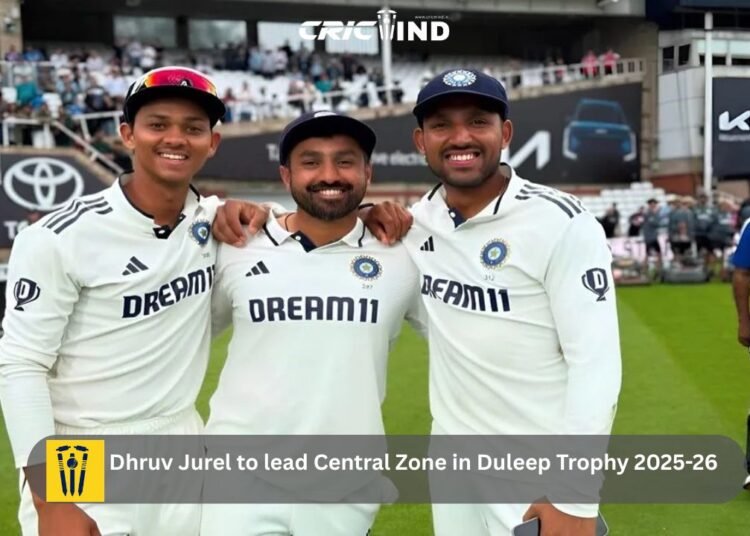 Dhruv Jurel to lead Central Zone in Duleep Trophy 2025-26 – Squad, Key Players & Surprises 1 Dhruv Jurel to lead Central Zone in Duleep Trophy 2025-26