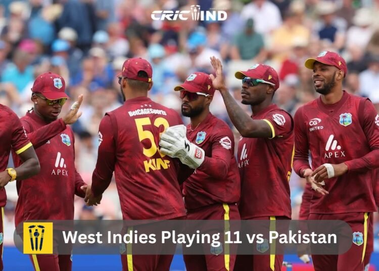 West Indies Playing 11 vs Pakistan
