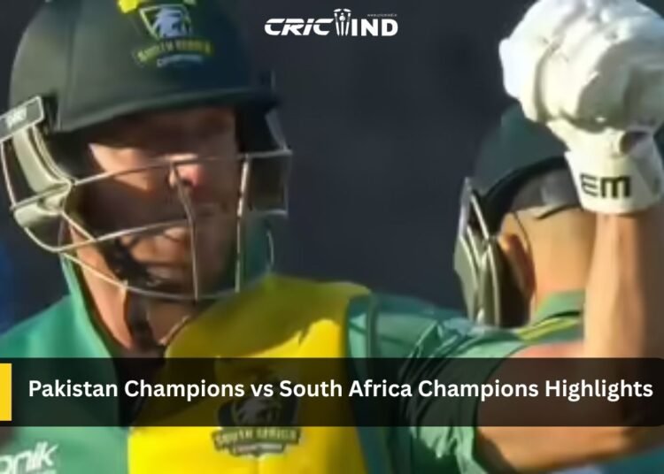 Pakistan Champions vs South Africa Champions Highlights