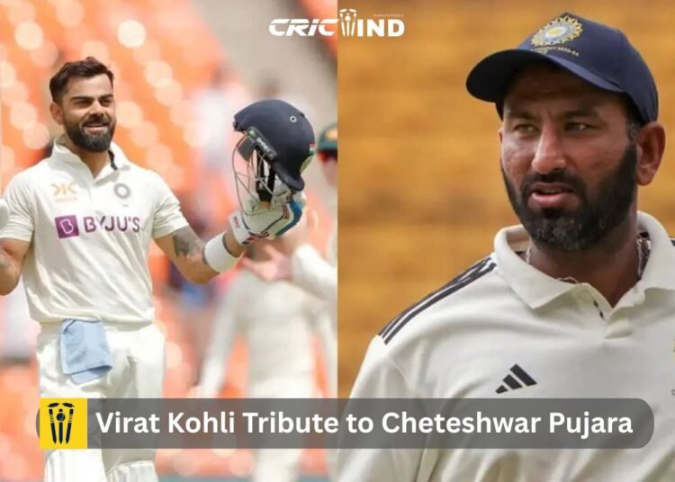 Virat Kohli Tribute to Cheteshwar Pujara
