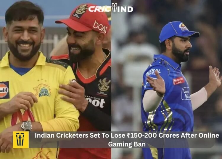 Indian Cricketers Set To Lose ₹150-200 Crores After Online Gaming Ban