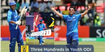 Three Hundreds in Youth ODI