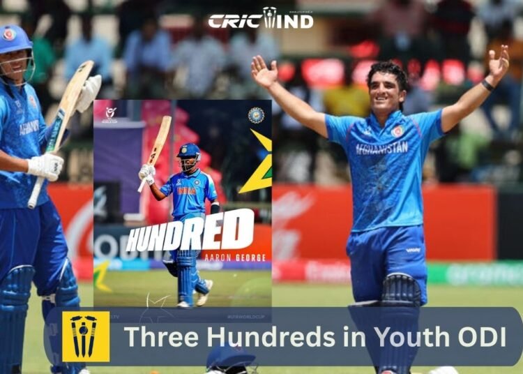 Three Hundreds in Youth ODI