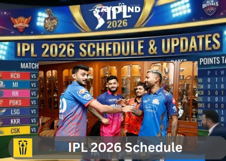 IPL 2026 Schedule: Mumbai Indians to Face CSK and RCB Twice in League Stage 1 IPL 2026 Schedule
